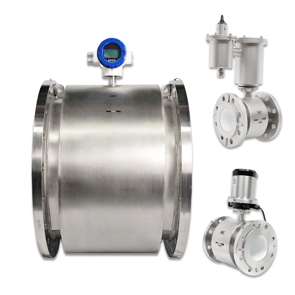 Powered Electromagnetic Flow Meter High Reliability Strong Anti-Interference Digital Water & Oil Flow Sensor OEM