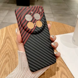 For Vivo X200,X200 Pro Case Ultra-thin Carbon Fiber Stripe Pattern Texture Matte Hard Cover For VIVO X 200