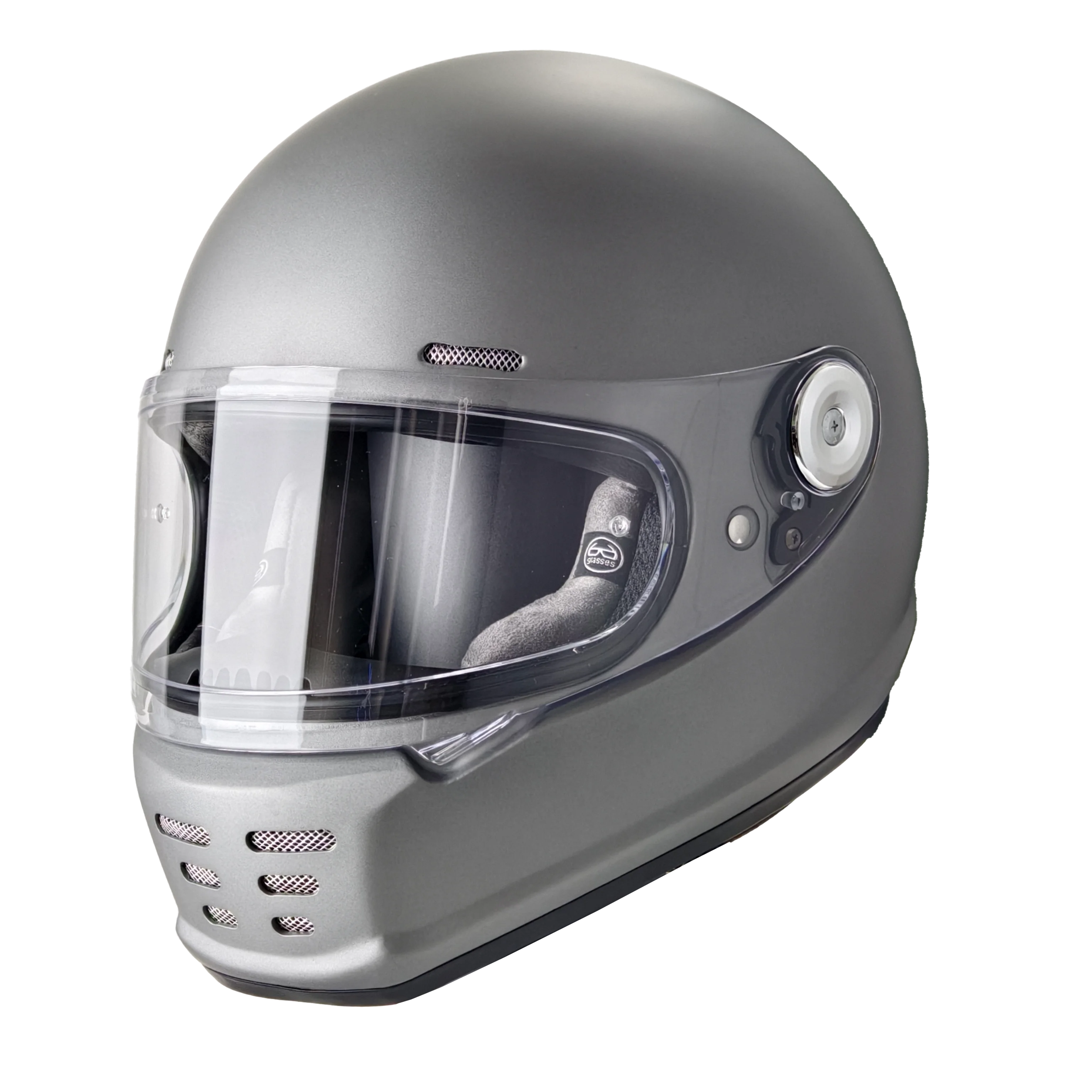 Factory Direct,3C&DOT Certified Retro Full Face Helmet - Fiberglass, Visor