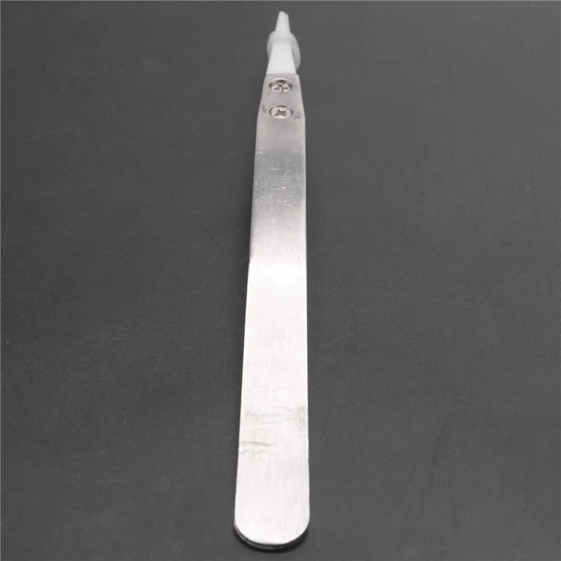 

A53Q-10X Tweezers With Stainless Steel Handle Refractory Acid-Resistant Pointed Tweezers