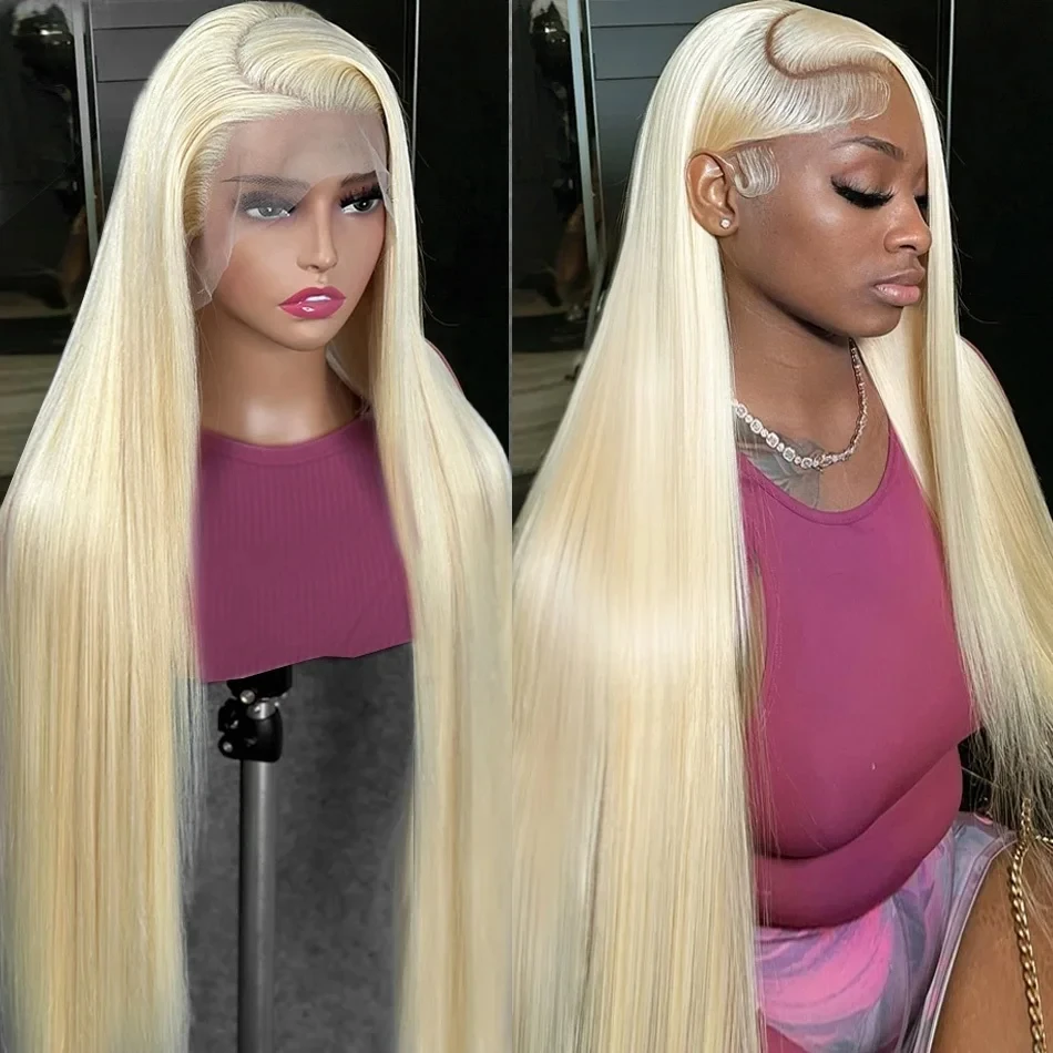 Melodie 613 HD Blonde 250% Straight 13x4 Lace Frontal Wig 30 40 Inch 13x6 Lace Front Human Hair Wigs