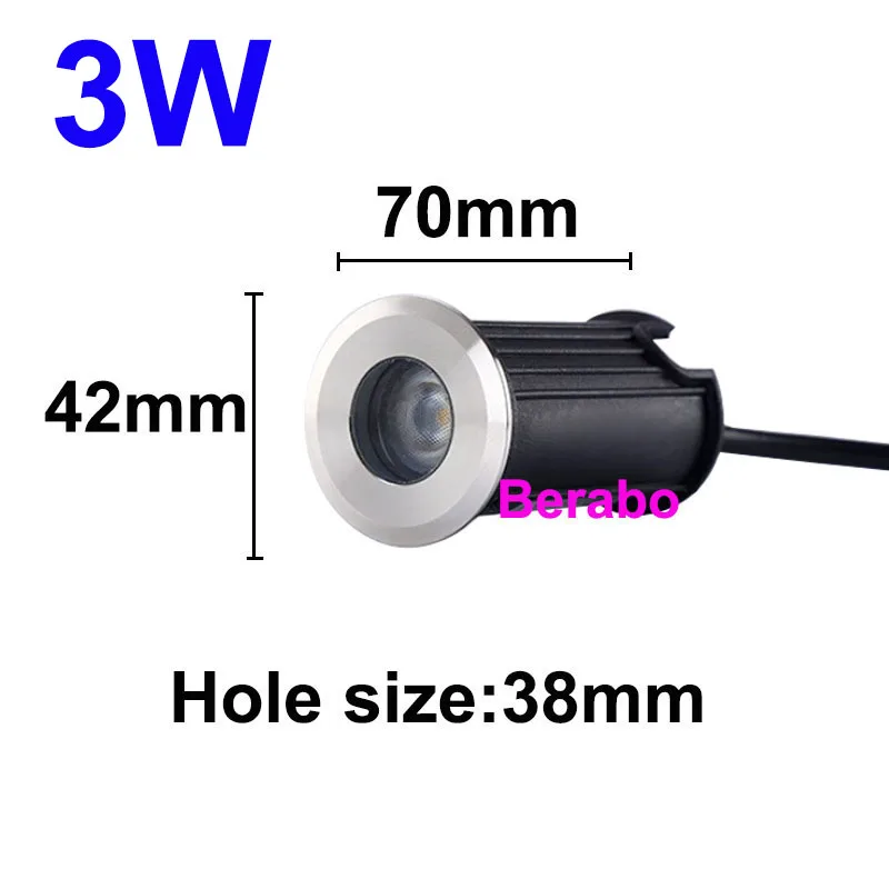 3W 5W 10W 18W Vergraben Garten Weg Spot Einbau Unterirdischen Licht AC220V110VDC12V IP68 Wasserdichte Led garten Unterirdischen Lampen – Detail 7
