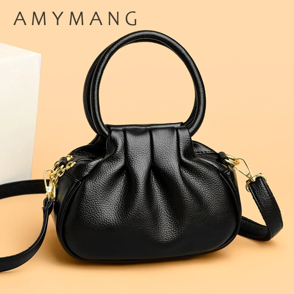 

Luxury Ruched Design Shoulder Crossbody Bags for Women Female Small Purse Handbags Women Bags Soft Leather Fashion Messenger Sac