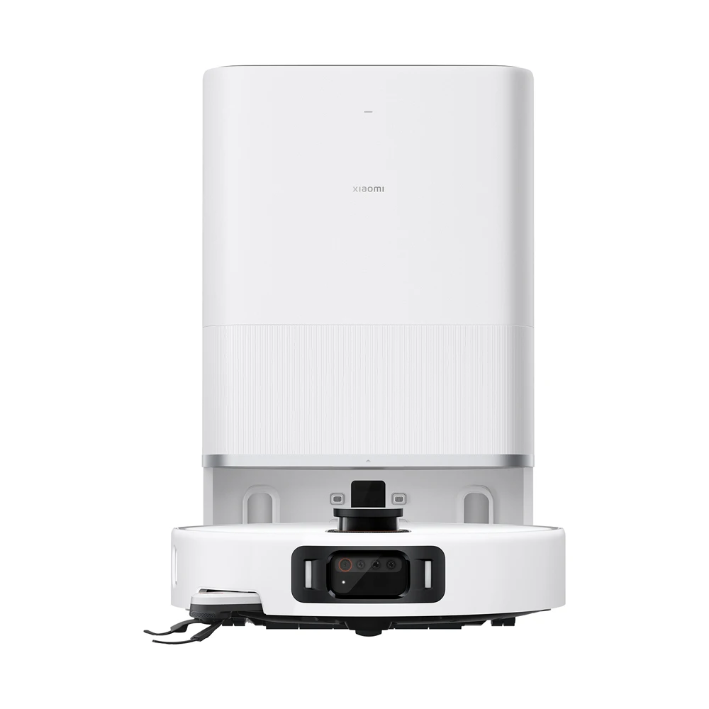 Globale Version Xiaomi Roboterstaubsauger 5 Pro 20000Pa Saugkraft Problemloser Anti-Verwicklungs-Staubsauger Selbstreinigende Basisstation Ausziehbarer Wischmopp und Seitenbürste HD-Video