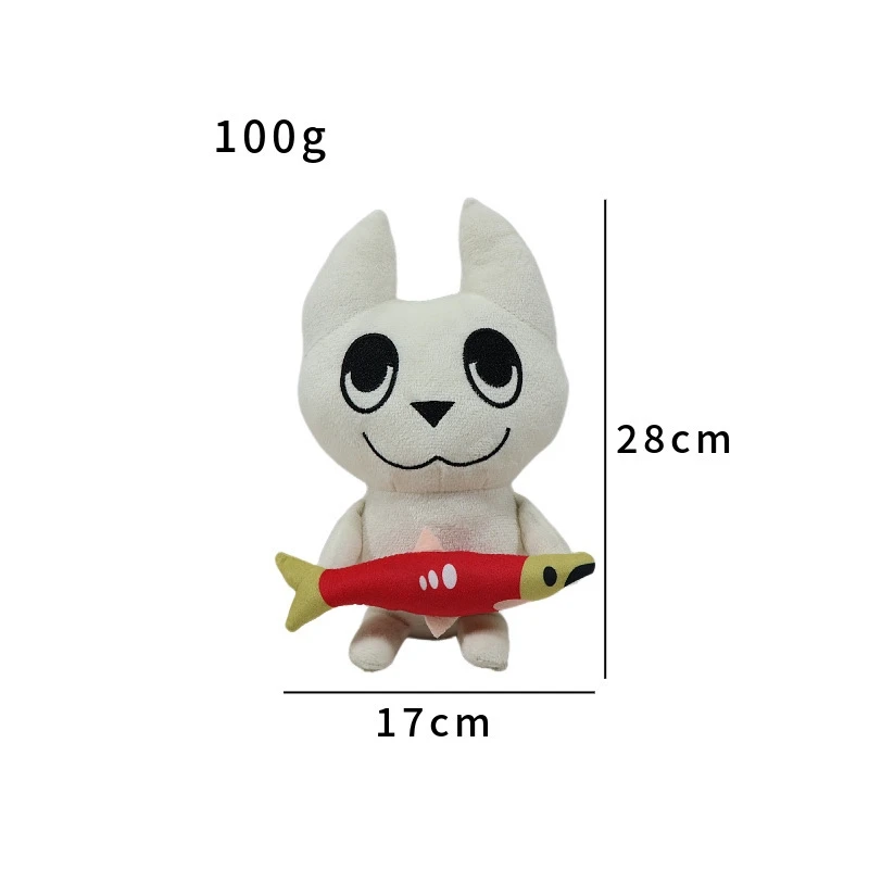 Cat Plush Fishing Game Toy Cute Soft Stuffed Animal For Kids Cat Lovers Bedroom Decor Party Centerpiece Birthday Christmas Gift