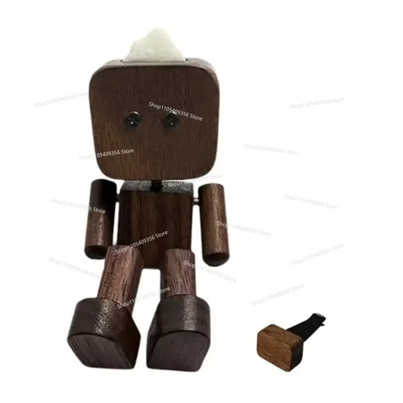 Walnut Color, Wooden Shaker, Leg Shaker, Small Wooden Man, Handmade.