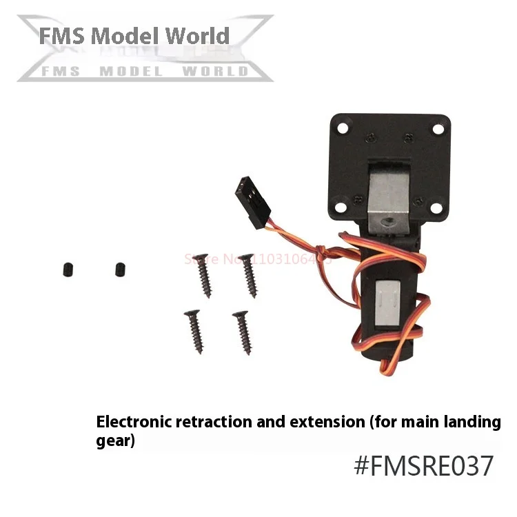 Fms 80mm aigle rouge accessoires d'origine Fuselage aile principale queue horizontale jeu de pneus train d'atterrissage bielle autocollants vis