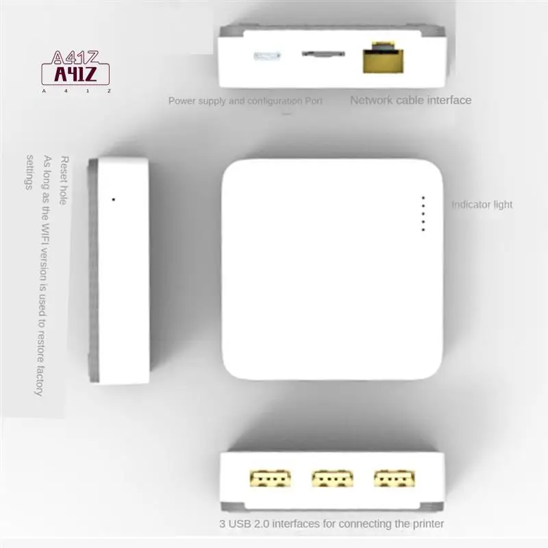 

A41Z-NP332 3-Port USB Network Print Server Multi-Interface Network Print Server