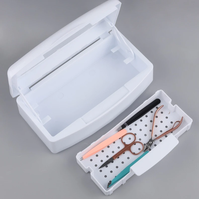 Nail Art Disinfection Box Alcohol Disinfection Filter Nail Cleaning Box Cleaning Box Sterilization Multifunctional Storage Box