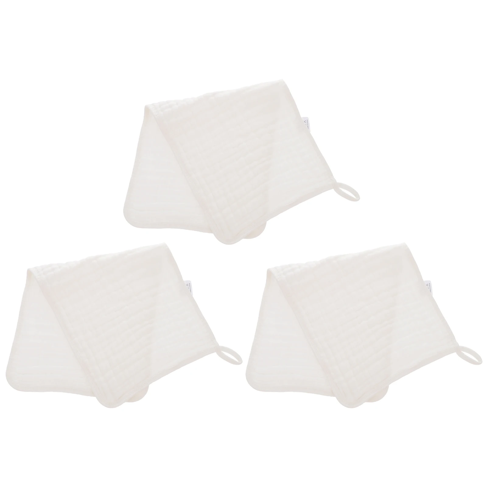 

3pcs Cotton Burp Cloth Baby Girl Toddler Absorbent Spit Up Cloths Easy Fold Portable Drool Bibs Baby