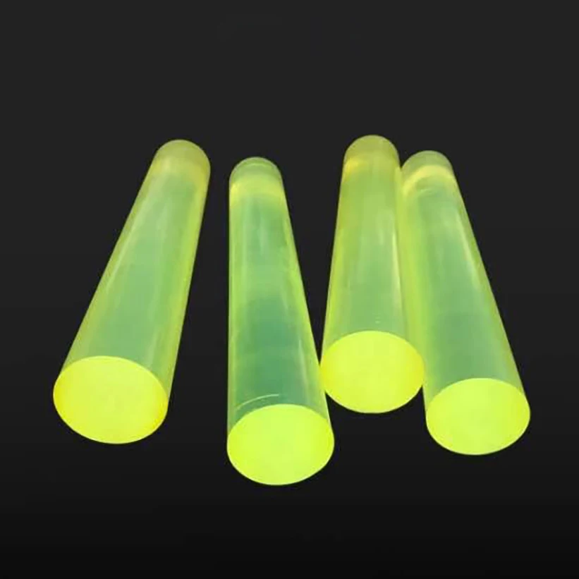 PU Polyurethane Rod, Length 500mm, Hardness 85A, Shore Elastic Stretching Rod,Solid  Plastic Rod Diameter 10~60mm
