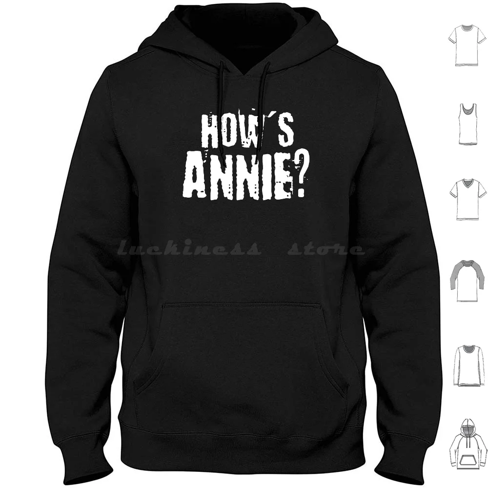 How'S Annie ?-Twin Peaks Inspired Design Hoodie cotton Long Sleeve Twin Peaks Hows Annie Agent Cooper Bob Dale Cooper Coffee