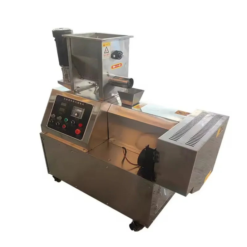 Automatic Puffed Corn Rice Snacks Food Making Extruder Machine
