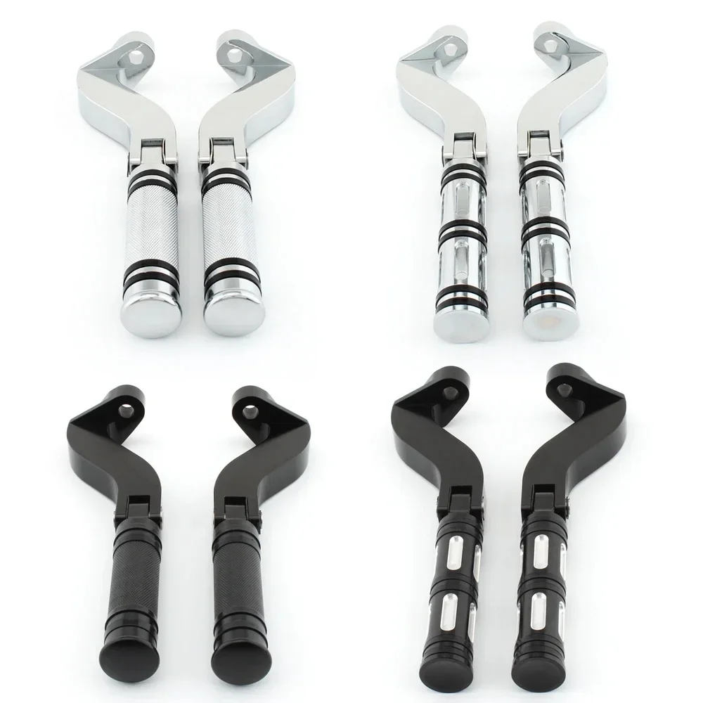 

Pair Motorcycle Foot Pegs Pedals For Harley Touring 1993-2023 Road King Fat boy Electra Street Glide