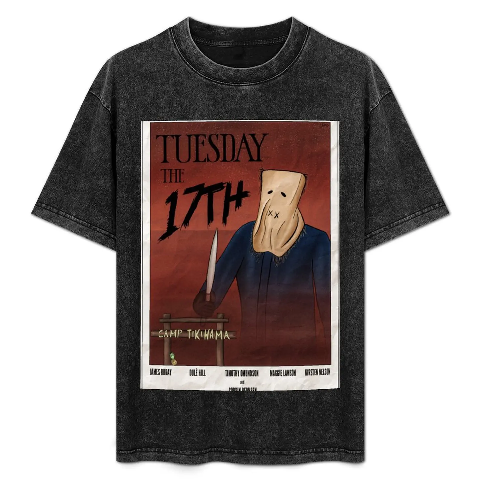 Psych Tuesday the 17th Movie Poster T-Shirt Plus Size Lightweight Tee Shirt