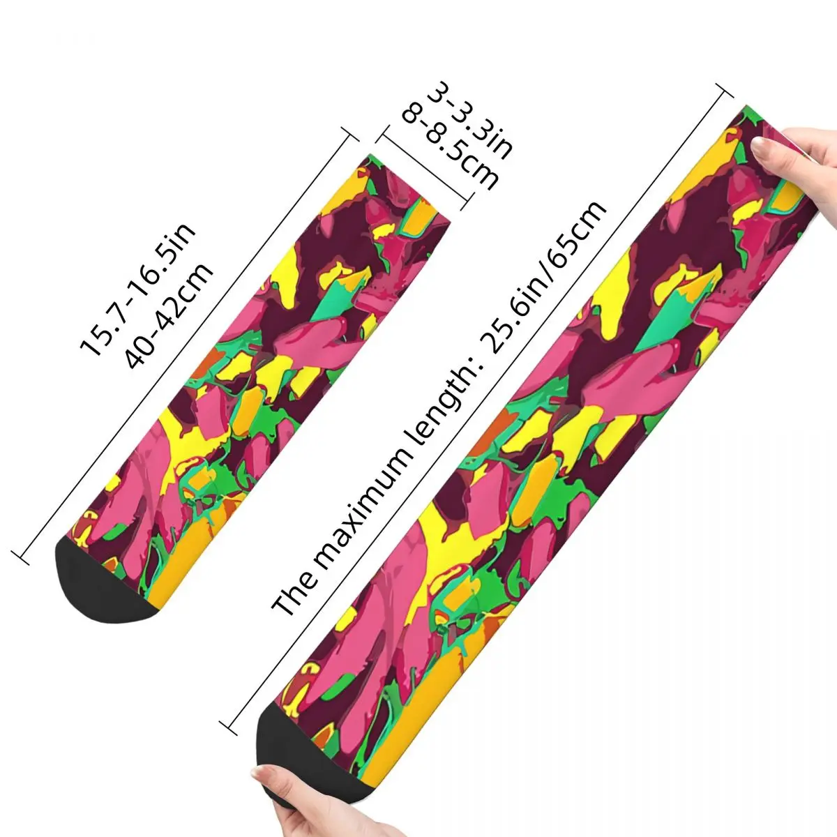 Funny Happy Sock for Men Colorful Cross Hip Hop Cross Crucifixion Quality Pattern Printed Crew Sock Seamless Gift