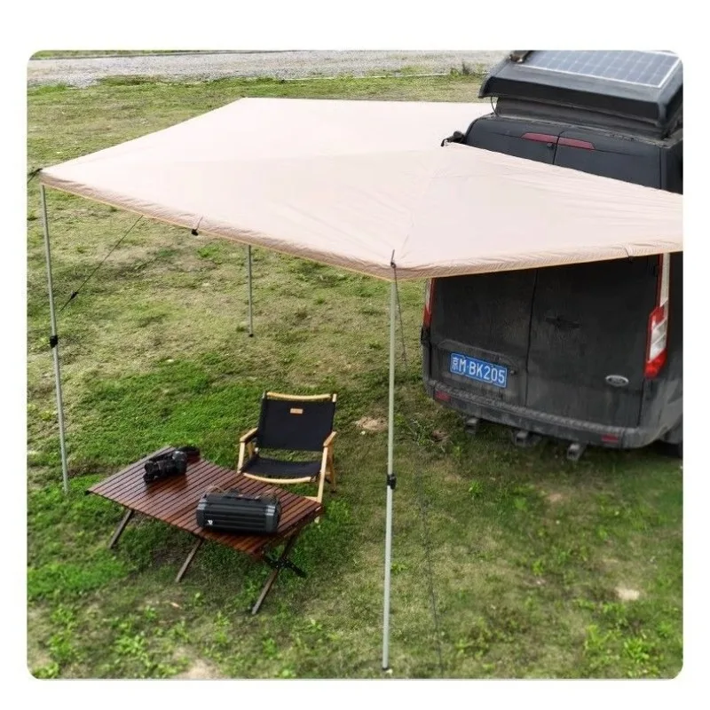 270° Circular Car Side Tent Portable Outdoor Camping Car Top Sunshade Awning Tent