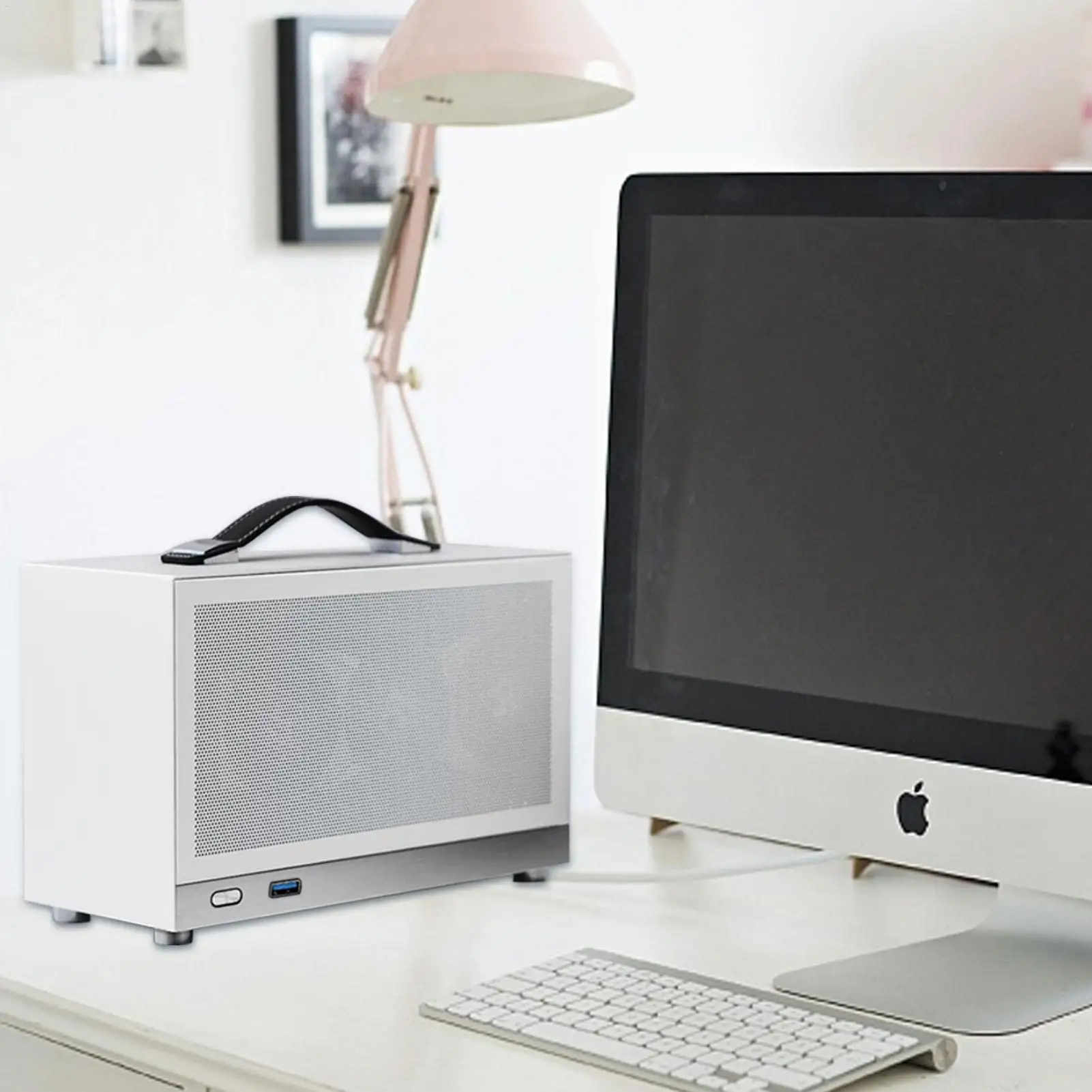 

Чехол для компьютера Mini ITX, алюминиевый чемодан, USB, открытая стойка для студийного корпуса, утолщенный кронштейн для материнской платы ATX X79 X99, фиксированная стойка