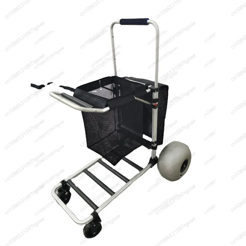 MM  Converted from a light fishing cart, it can bear 90 kilograms