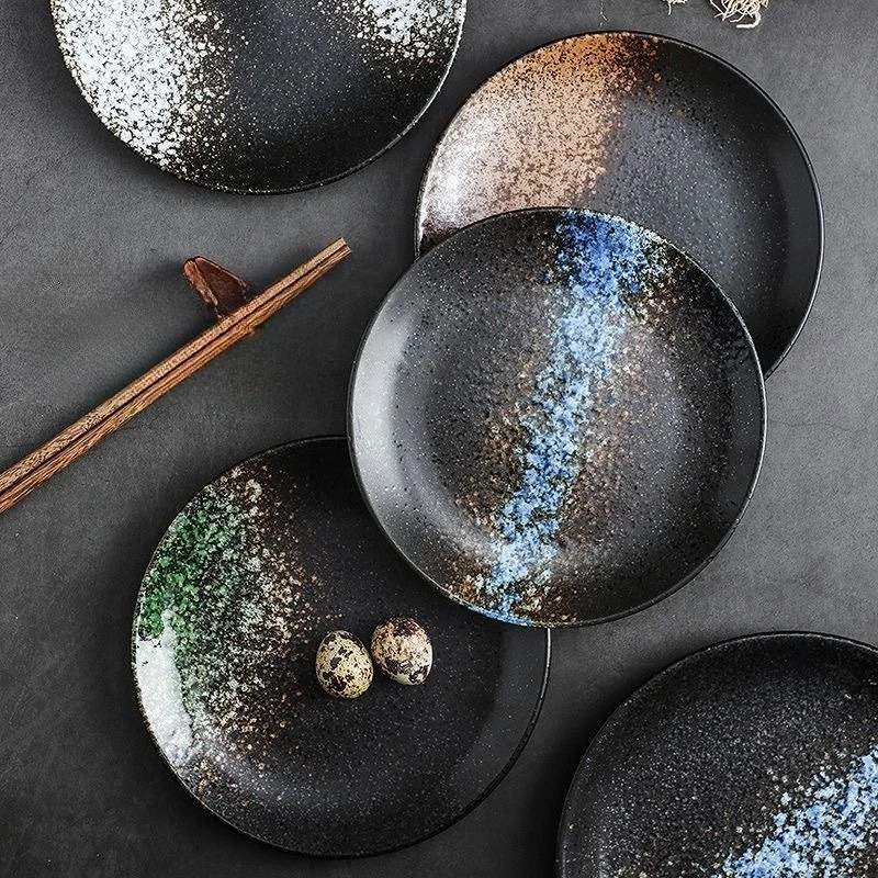 Japanese Plates Household Porcelain Plate Creative Steak Dinner Plate Vegetable Plate Household Online Sred Plates Fruit Dim Sum