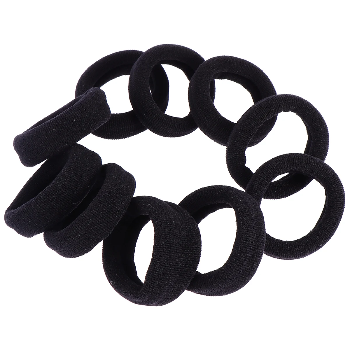 

10pcs Hair Tie Simple Ponytail Holder Beading Rope Ring Fashion Ribbons Daily Wear Stylish Gift Women Accessories