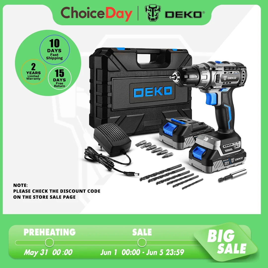 Brushless Drill  DKBL20DU3-HS2 20V