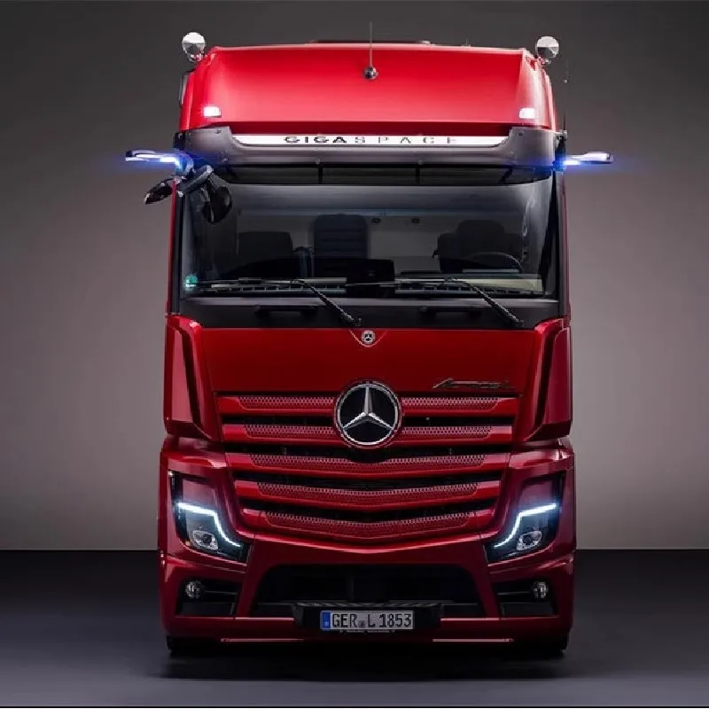 อะไหล่จำลองกระจกมองหลังอิเล็กทรอนิกส์ 1 คู่ สำหรับรถบรรทุกบังคับวิทยุ Tamiya ขนาด 1:14 รุ่น BENZ ACTROS 3363 Arocs อุปกรณ์เสริมรถยนต์