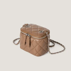 Korean Chic Design Women Crossbody Bags Classic Diamond Lattice Chains Single Shoulder Bag Simple Versatile Mini Handbag