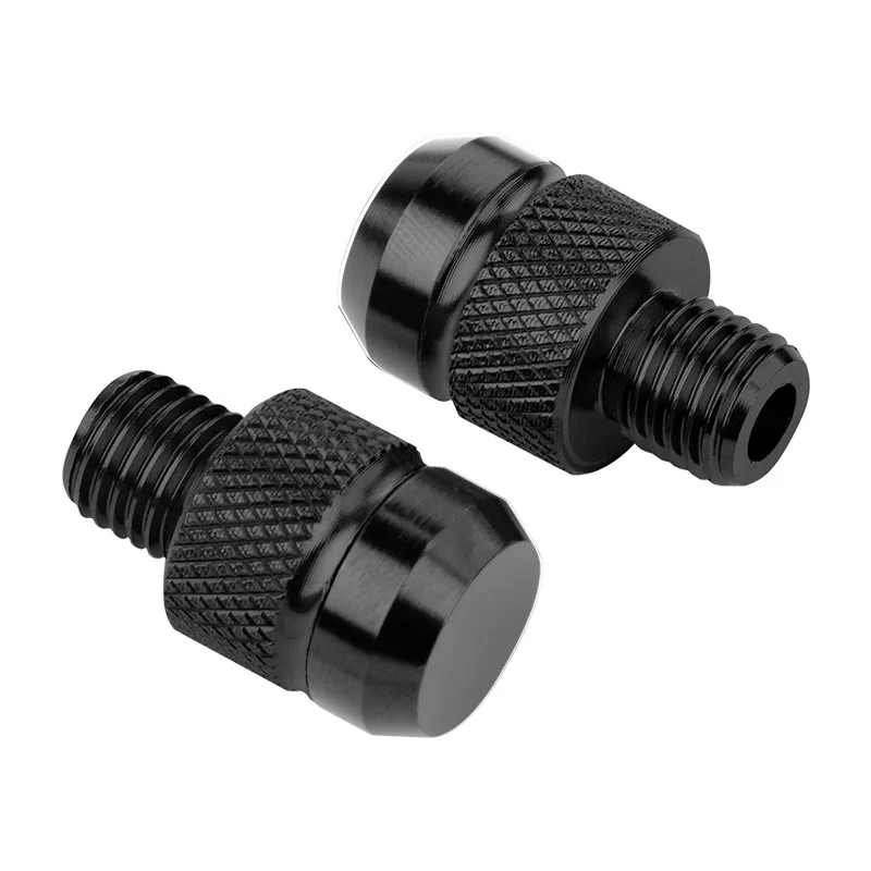 Aluminum Alloy Rearview Mirror Mounting Screw M10 Positive Thread for Motorcycle Reflective Mirror Installation