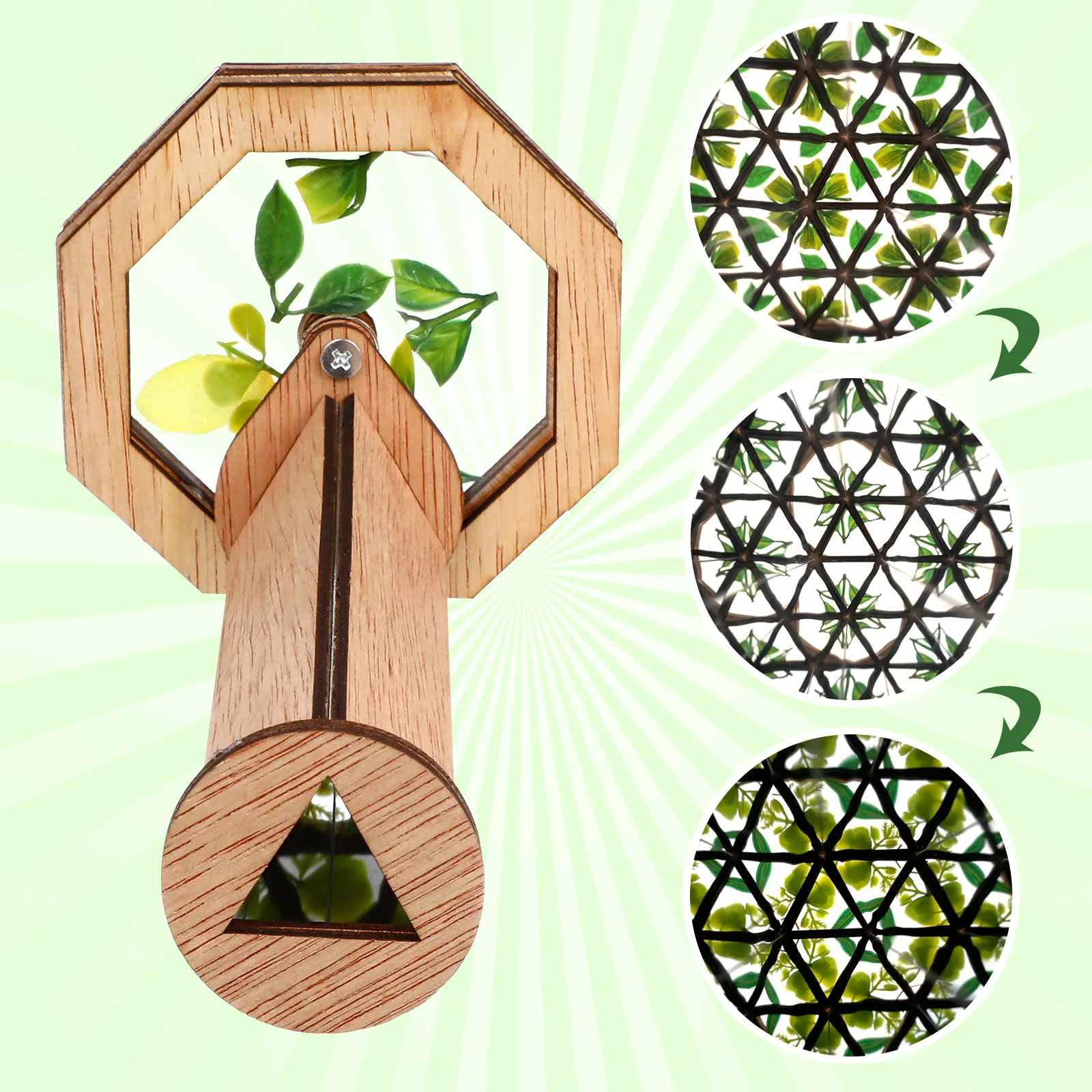 

DIY Kaleidoscope Kit Wooden Handmade Kaleidoscope Gift for Kids Birthday Children's Day Craft Kaleidoscopes