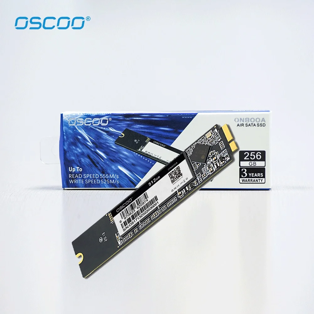 OSCOO SATA3 SSD 128GB 512GB M2 PCIe NVM ภายใน Solid State Drive ฮาร์ดดิสก์ SSD 1TB สำหรับ2010 2011 Macbook Air A1370 A1369 SSD