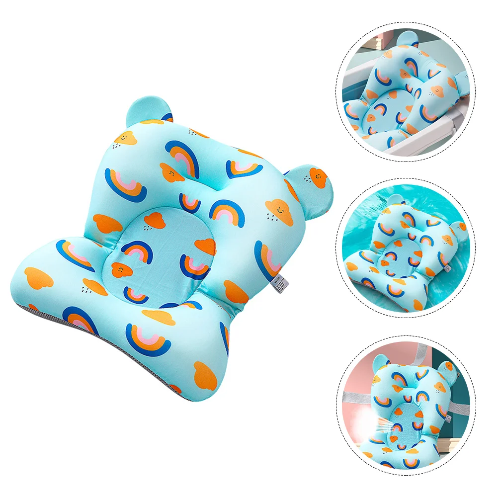 Suspended Bath Mat Baby Tub Seat Shower Gift Support Net Bathtub Sling Suspension Pad Infant Cushion Cartoon Sponge