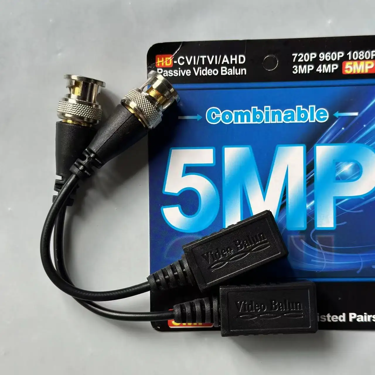 CCTV Accessories Passive HD 5MP BNC Video Balun Passive Twisted Pair Transmitter Surveillance Camera Connector