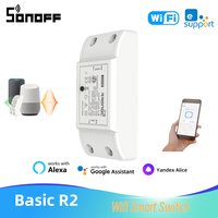 SONOFF Basic R2 Wifi Smart Switch Wireless DIY Module Smart Home Remote Voice Control Work With eWeLink APP Alexa Google Home