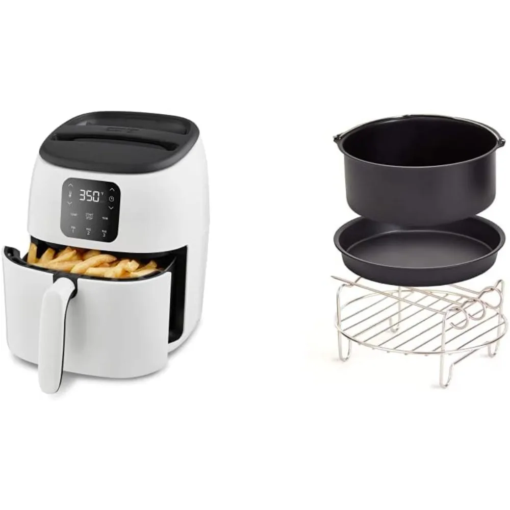 

Tasti-Crisp Digital Air Fryer with AirCrisp Technology, Custom Presets, Temperature Control, and Auto Shut Off Feature, 2.6 Quar