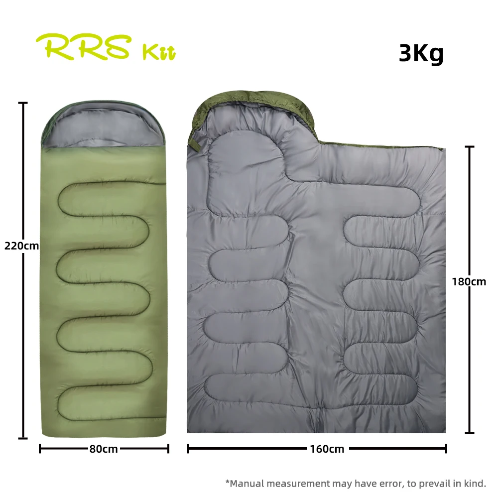 1.8/2.4/3KG Thickened and Widened Winter Sleeping Bag -5 ℃ -15 ℃ Cold-proof Waterproof and Warm Outdoor Cotton Sleeping Bag