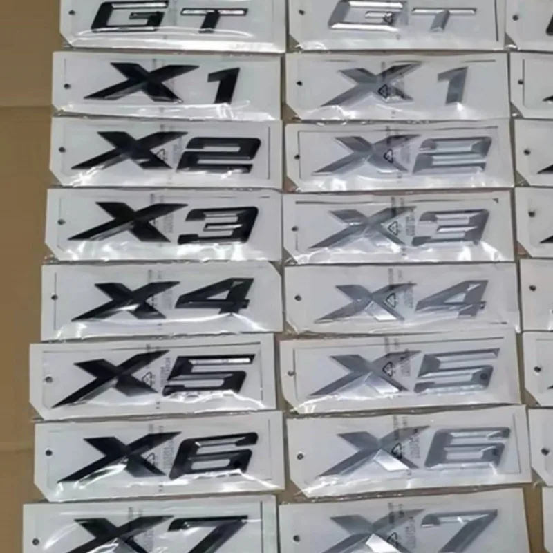 

1X New Style Car Stickers For Lettering X1 X2 X3 X4 X5 X6 X7 GT F48 F39 F25 F26 F16 G01 G02 G06 G07 Rear Trunk Emblem Logo Badge