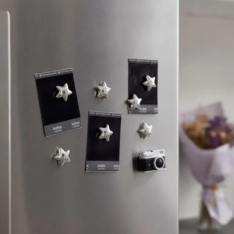 Star Pattern Resin Fridge Magnets 10Pcs Multi-use Magnetic Push Pins for School Whiteboard Home Wall Decor