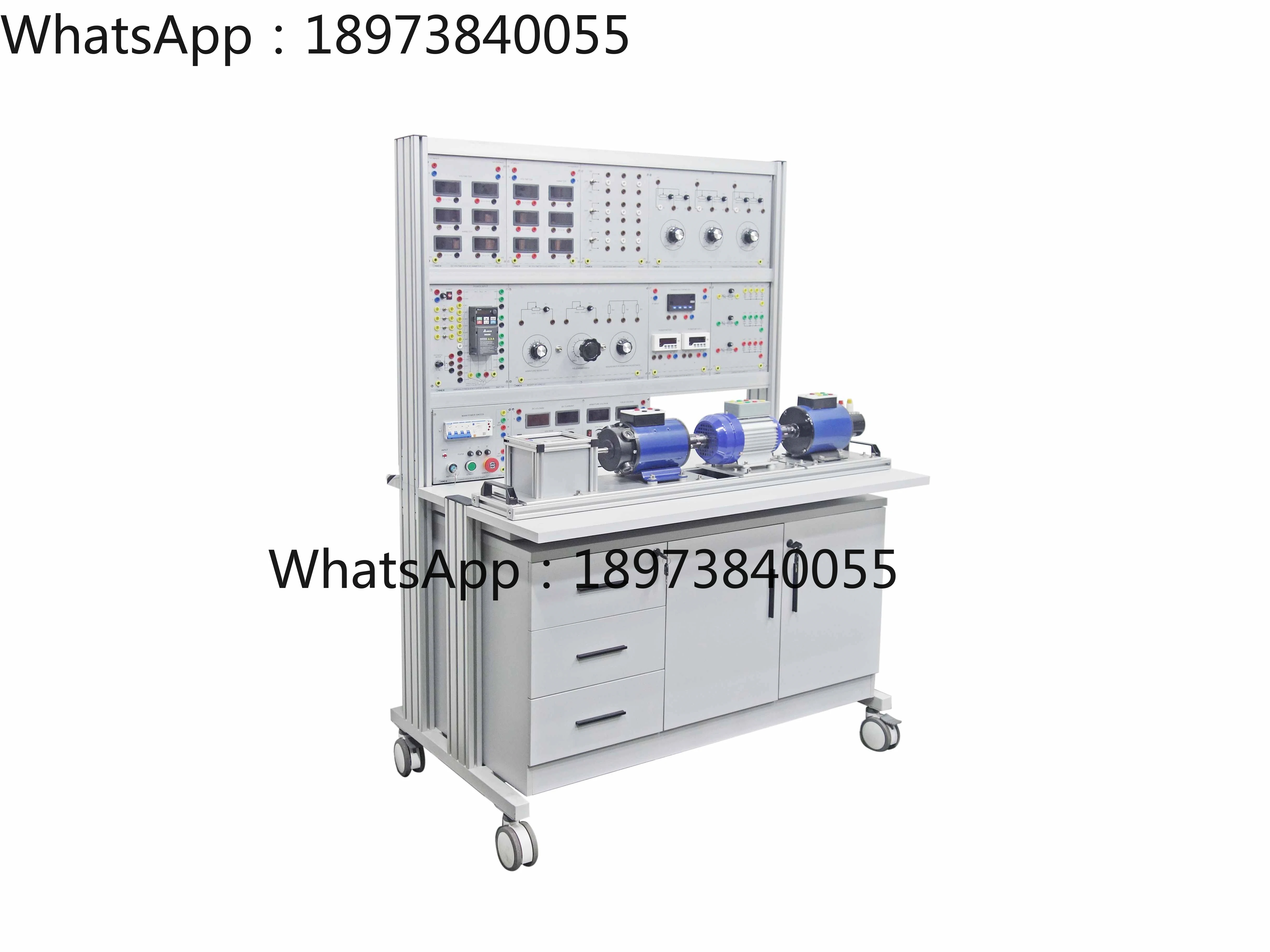 Three Phase Synchronous Motor and Generator Grid Parallel Operation Trainer Electric Motors Training Kits Educational Equipment