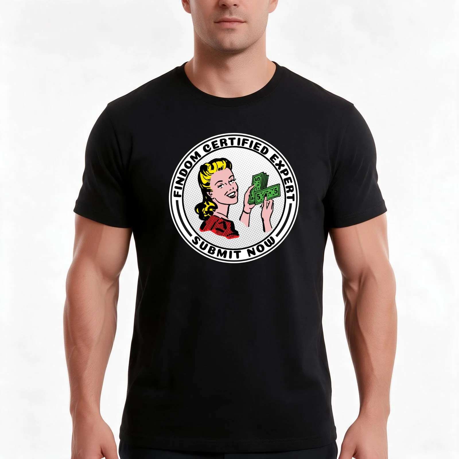 Findom Certified Expert - BDSM Financial Domination T-Shirt Summer Casual Cotton Tee Oversized Streetwear Tops 100% Cotton