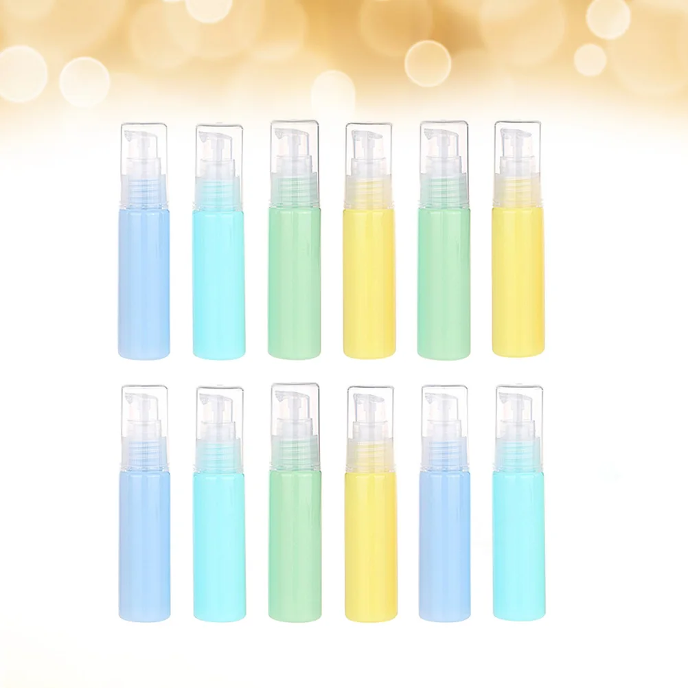 12 قطعة زجاجة محلول مستلزمات السفر زجاجات المضخة فراغ عينة حاوية مستحضرات التجميل #3