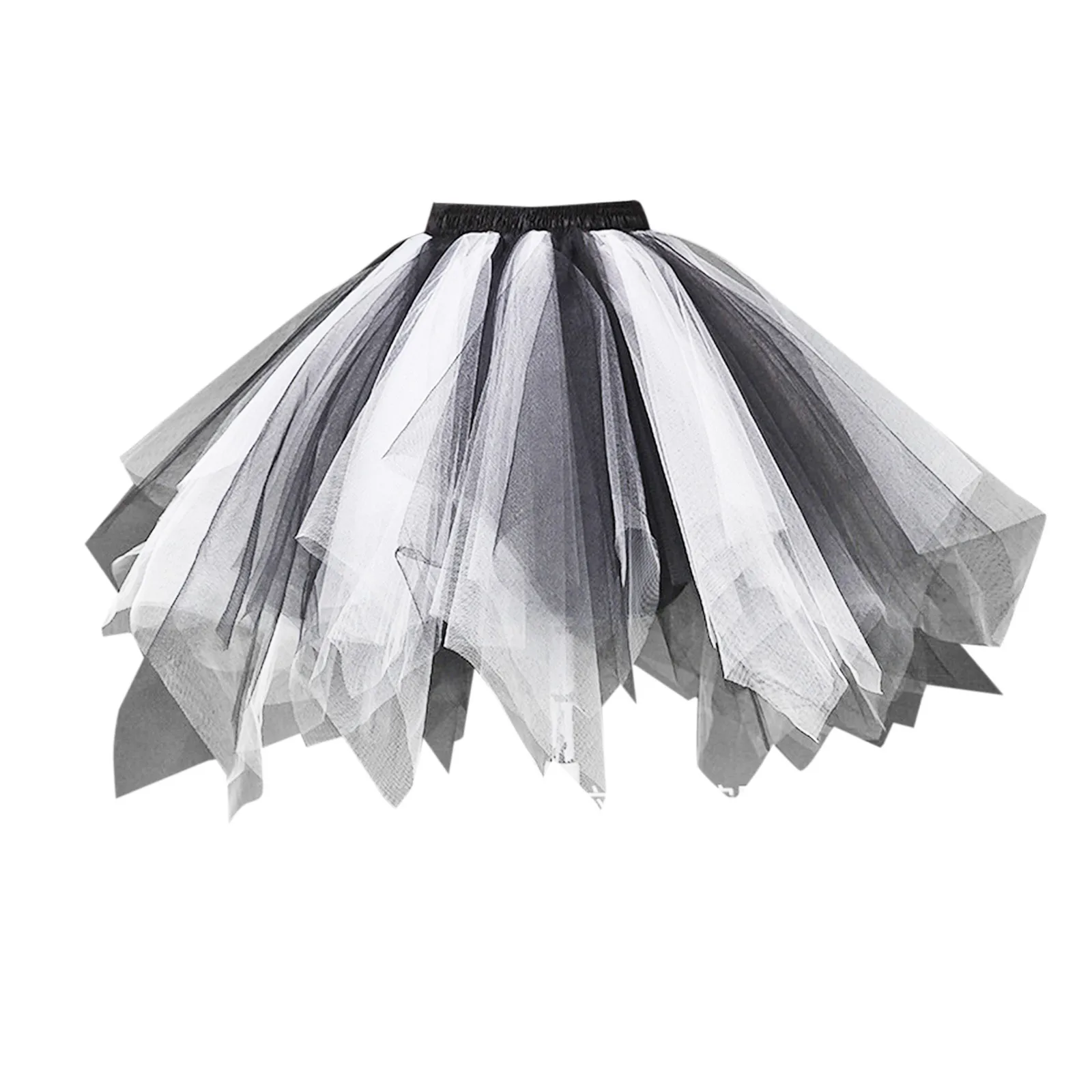 Girls Tulle Short Tutu Skirt Children Fancy Ballet Dancewear Party Ball Gown Skirt Color Supporting Studio Photography Skirt