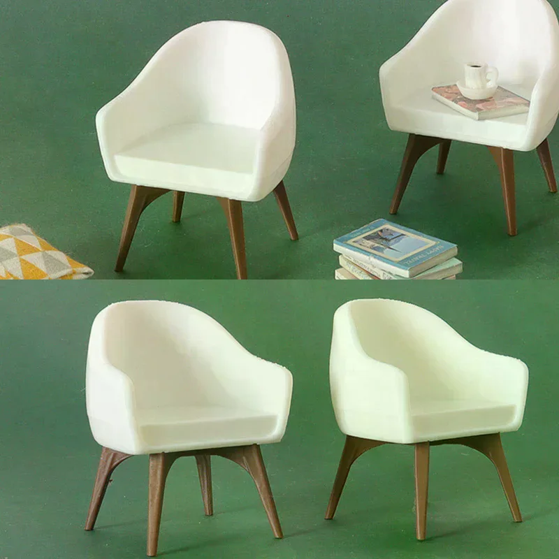 1/12 دمية كرسي صغير نموذج دمية أثاث غرفة المعيشة الديكور دمى منزل المشهد الصغير البناء الدعائم #4