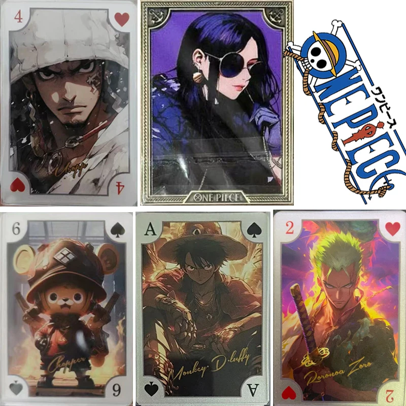 Anime ONE PIECE Roronoa Zoro Tony Tony Chopper Nico Robin Monkey D. Luffy collection card Children's toys Board game card