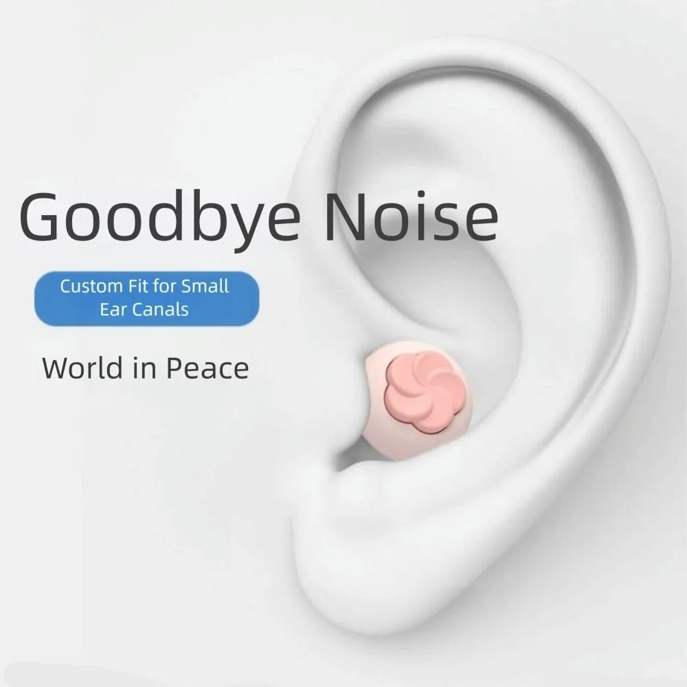Reusable Noise Cancelling Earplugs Soundproof Mute Sound Insulation Earplugs Soft Silicone Memory Foam Hear Safe Earplugs