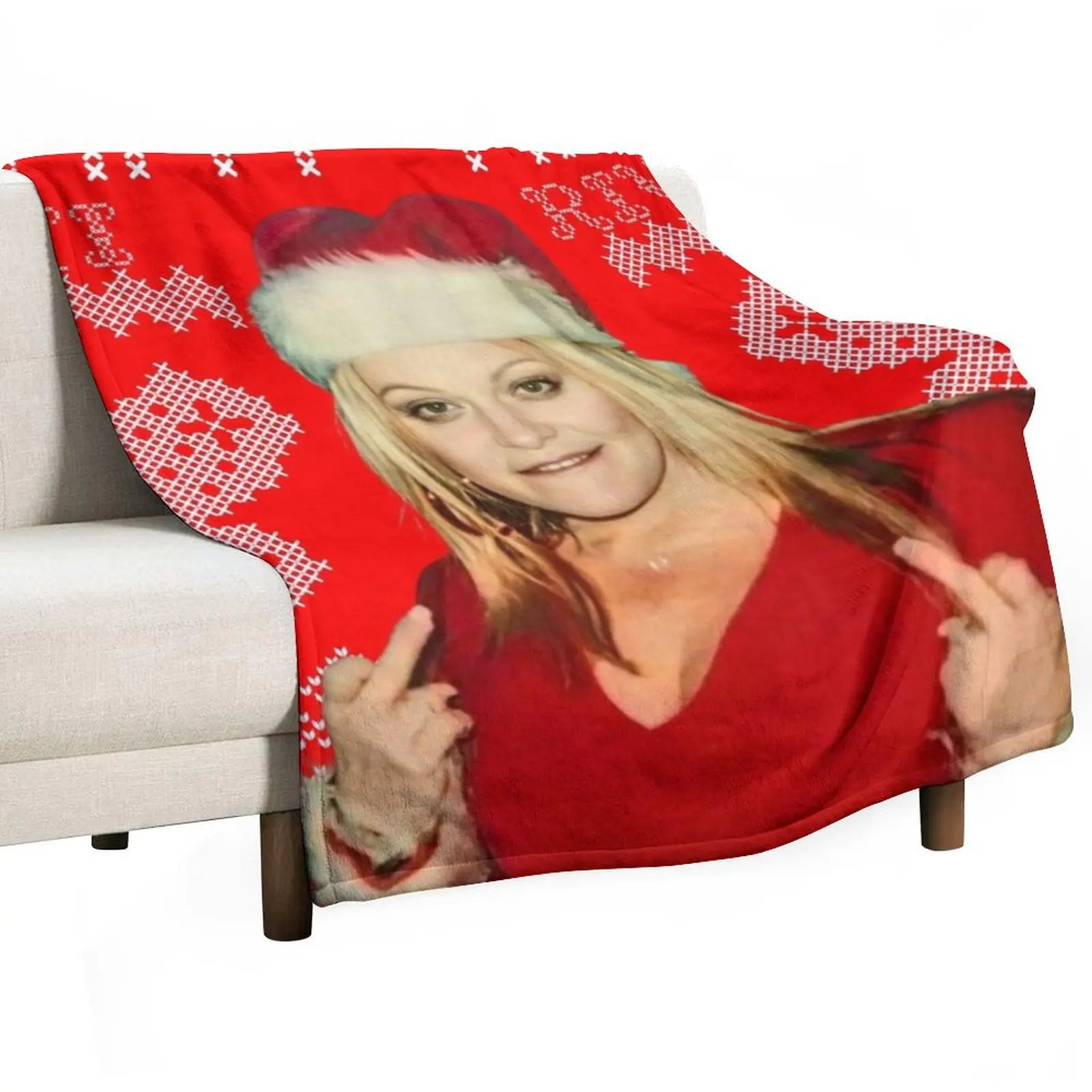 

Merry Xmas Jenni Rivera Throw Blanket Decorative Soft Throw Blanket for Couch Sofa