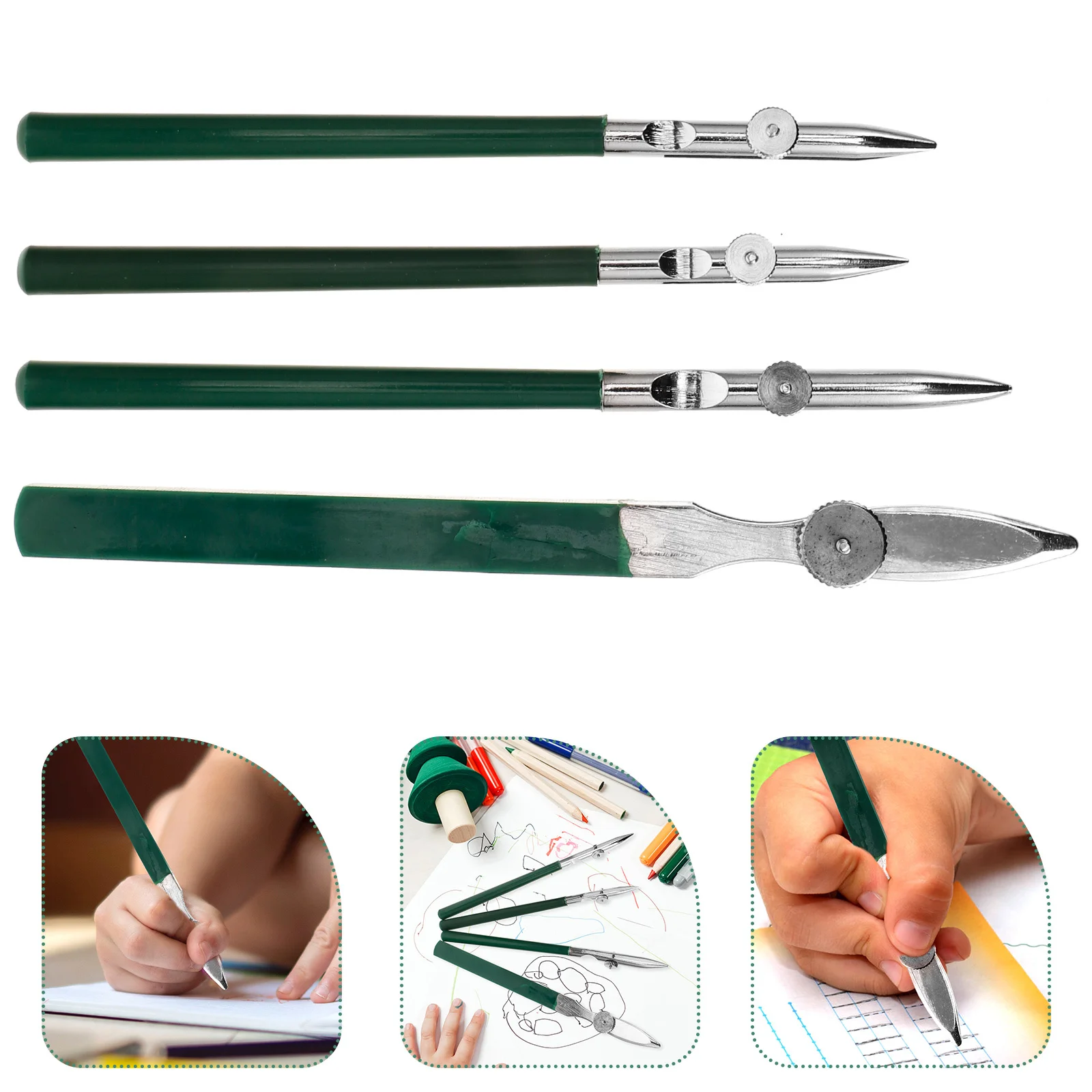 

4Pcs Straight Line Pen Duckbill Ruling Pens Adjustable Art Drawing Tool for Precise Lines Professional Painting and Drafting