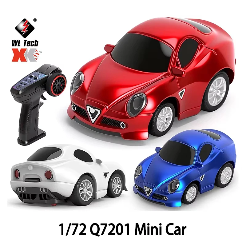 

New WLtoys 1:72 Mini Remote Control Car 2.4G Four Wheel Drive Remote Control Car Q7201 Wireless Drift Racing Model Boy Toy Gift