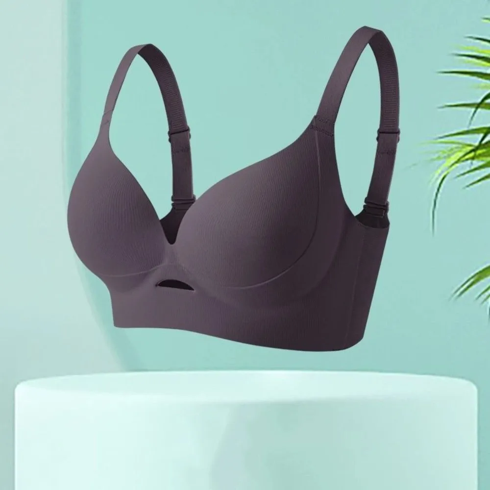 

Close-fitting Wireless Deep V Bra Shockproof Traceless Push Up Underwear Gathered Breasts Adjustable Brassiere for Women Sport