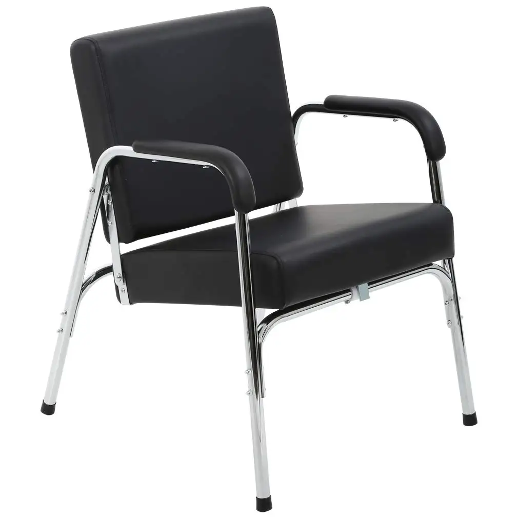 Hydraulic Reclining Barber Chair Thick Cushion, Portable Salon Chair Auto-Tilt Back Heavy Duty Metal Frame Armrests, Customized